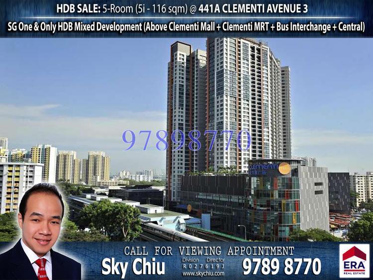 Blk 441A Clementi Avenue 3 (Clementi), HDB 5 Rooms #153551822